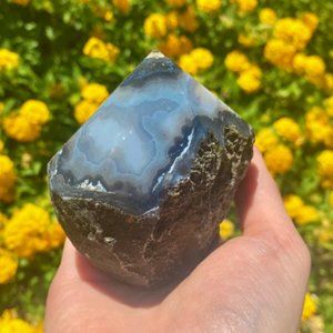 Botswana Agate Polished Point, Peace Stone, Learning Stone, Crystal Grid Points